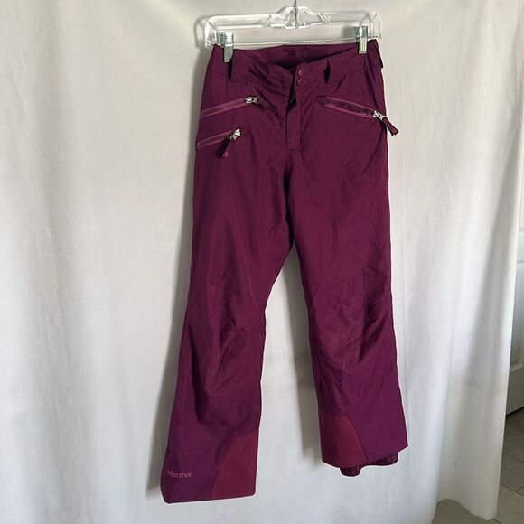 Marmot Kids Snowboarding Pants Size Large Ski Snow Girls Winter Plum Purple - Picture 2 of 9
